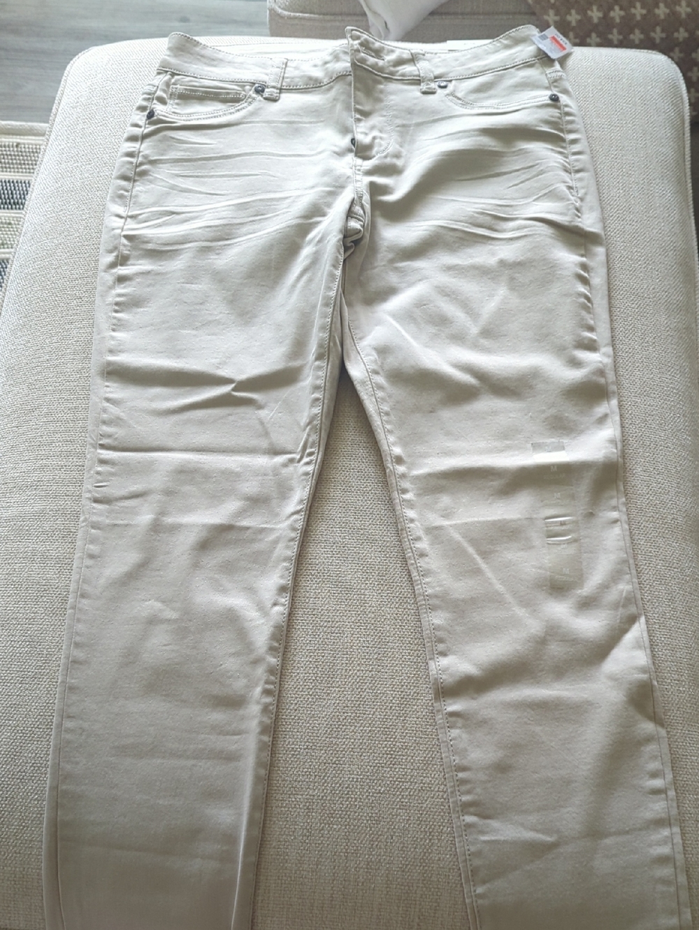 Maurices Light Cream Skinny Jeans